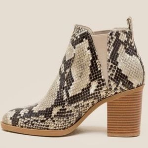 MIA Julissa Snake Skin Ankle Boot